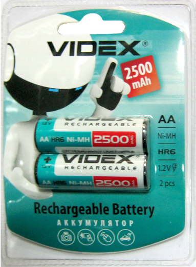 R06 2500 mA VIDEX