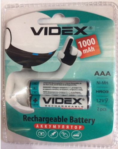 R03 1000 mA  VIDEX