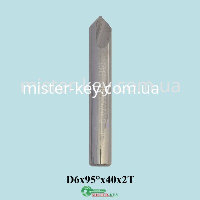 Cutter carbide DW2095 P-694 D6x95° x40x2T