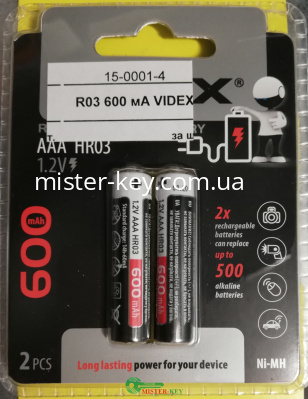 R03 600 мА VIDEX