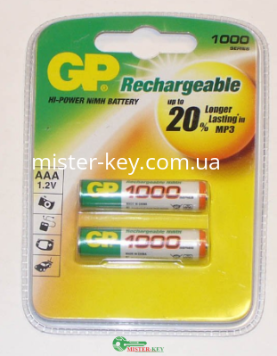 R03 1000 мA  GP
